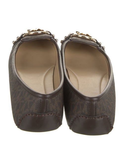 Michael Kors Signature Logo Leather Ballet Flats