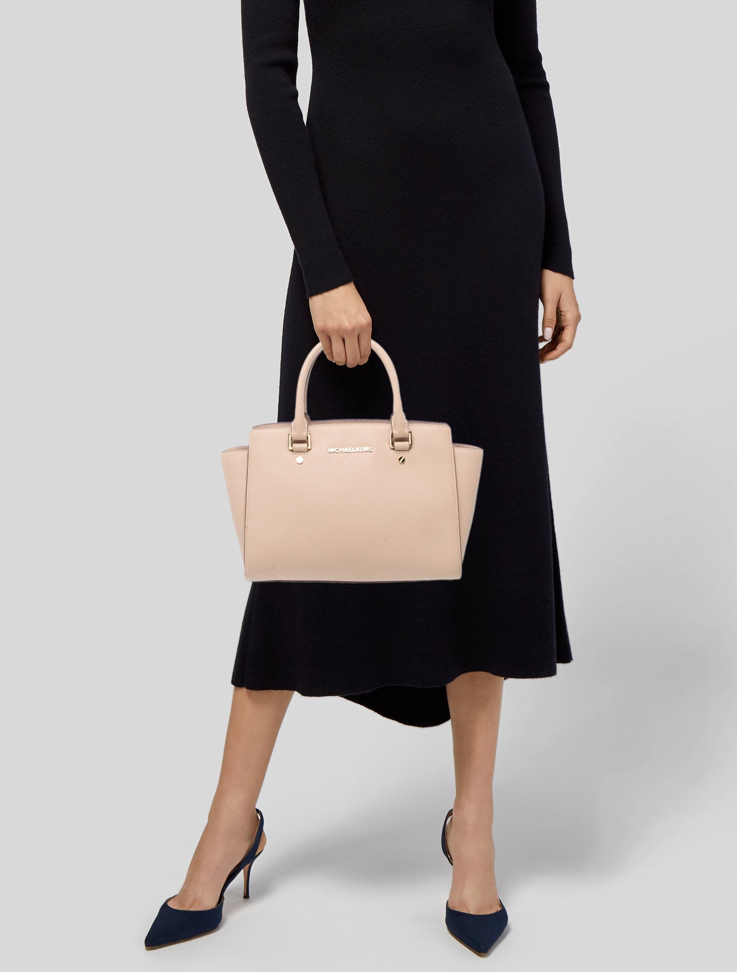 Michael Kors Saffiano Leather Top Handle Bag