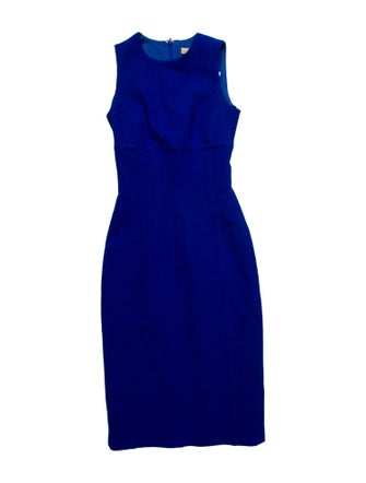 Michael Kors Virgin Wool Midi Length Dress