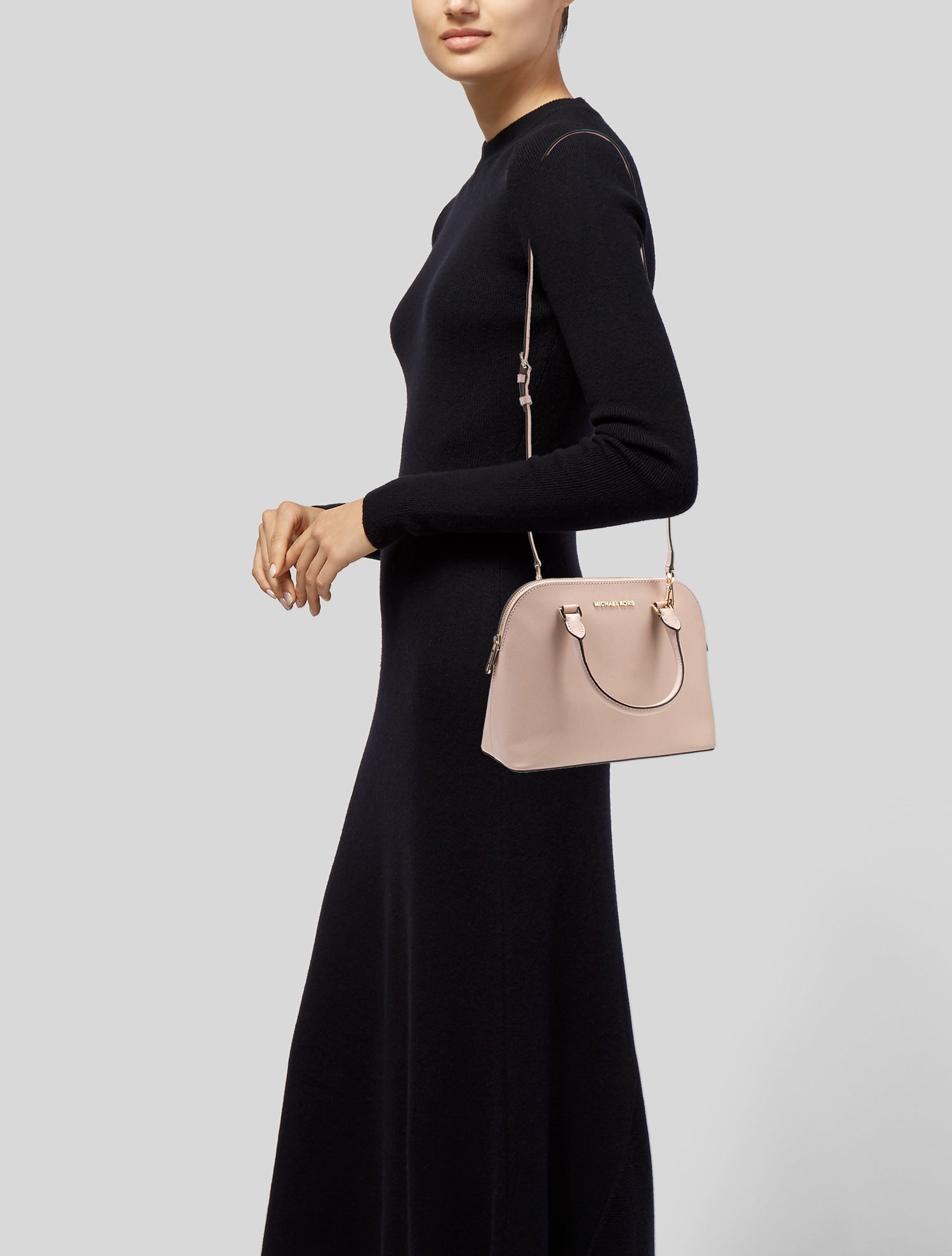 Michael Kors Saffiano Leather Top Handle Bag