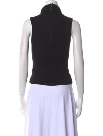 Michael Kors Turtleneck Sleeveless Crop Top