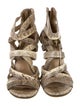 Michael Kors Snakeskin Animal Print Gladiator Sandals