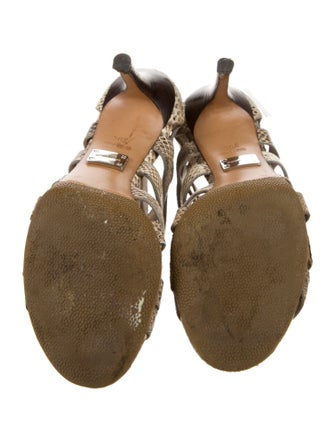 Michael Kors Snakeskin Animal Print Gladiator Sandals