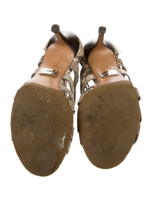 Michael Kors Snakeskin Animal Print Gladiator Sandals