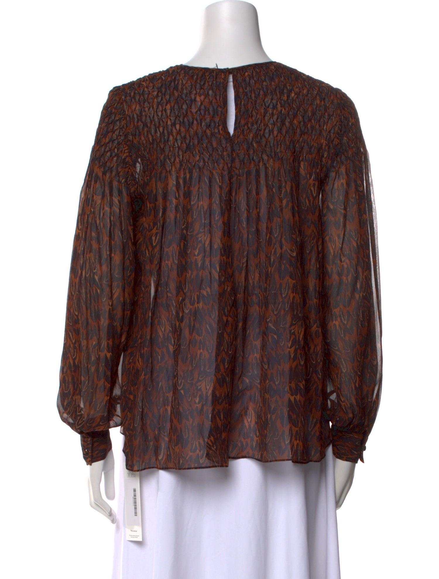 Michael Kors Silk Animal Print Blouse