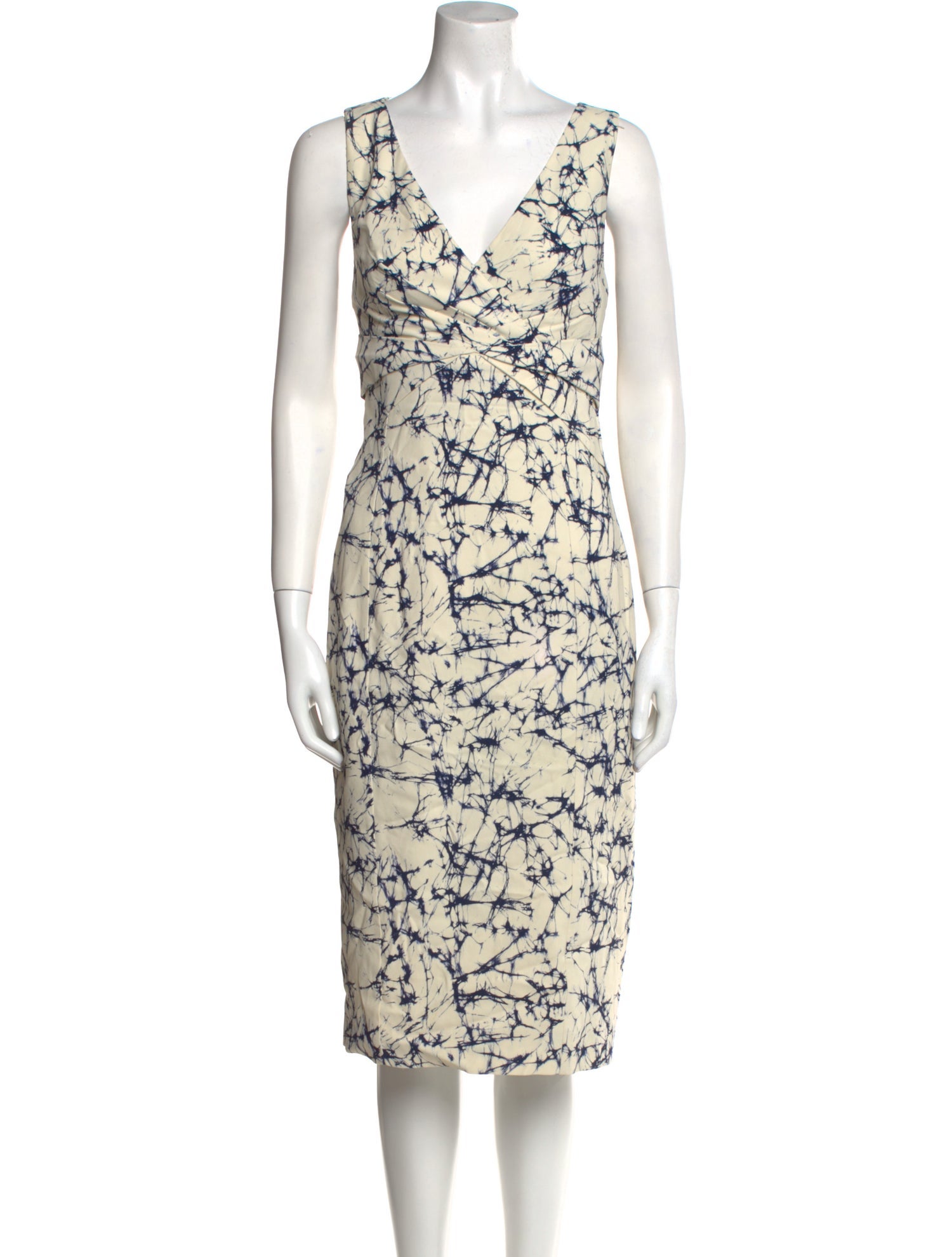 Michael Kors Printed Midi Length Dress