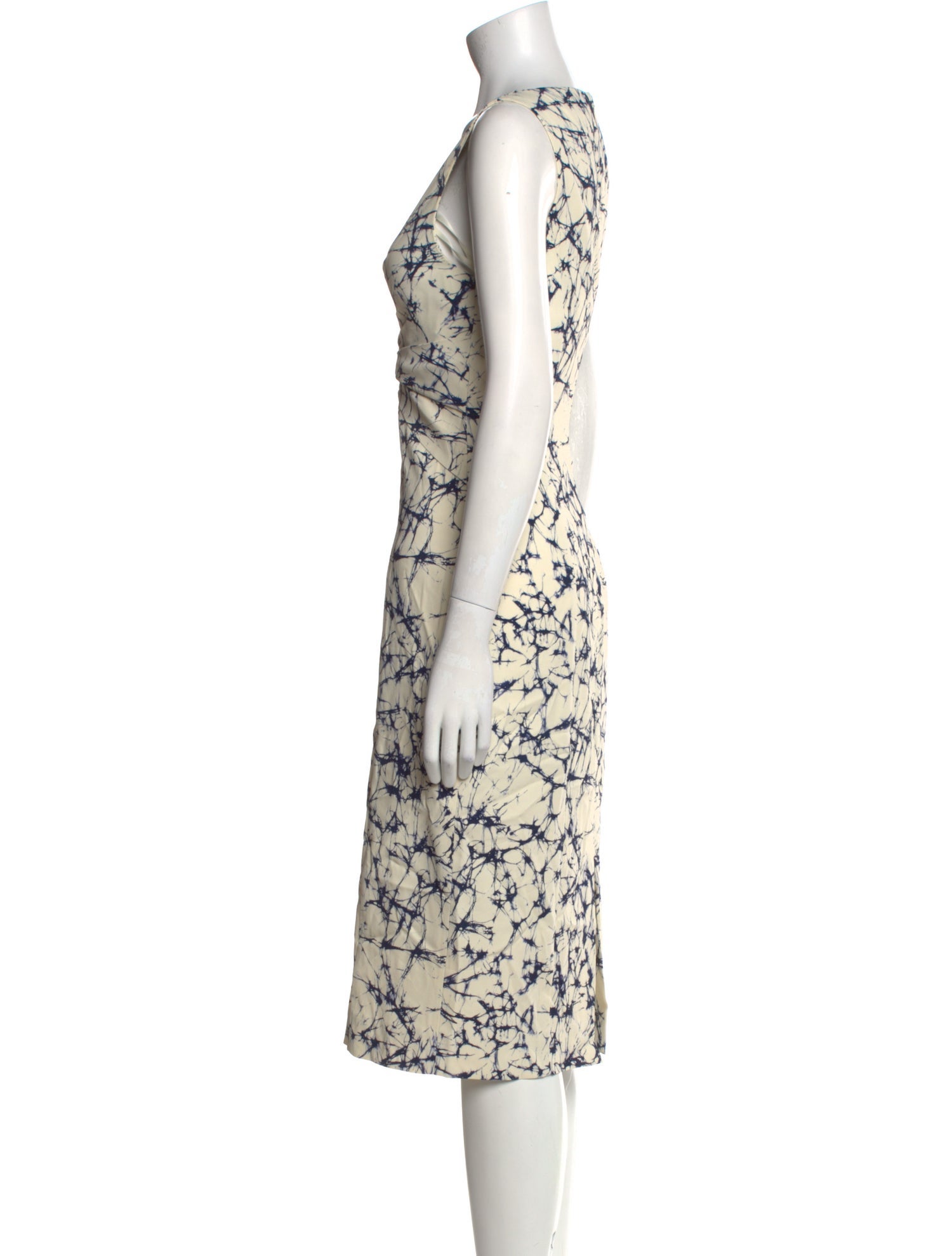 Michael Kors Printed Midi Length Dress