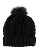 Michael Kors black pattern print knitted beanie