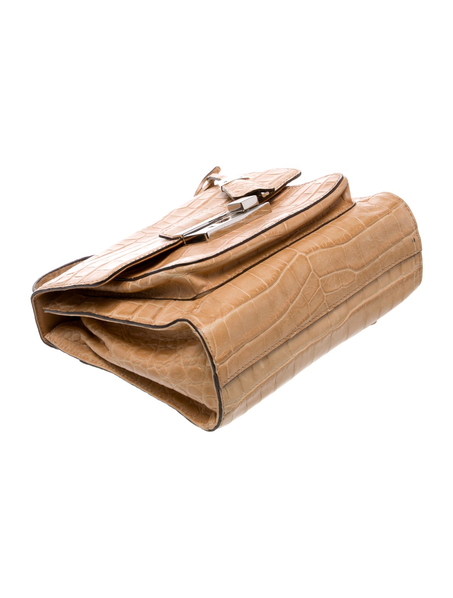 Michael Kors Embossed Leather Messenger Bag