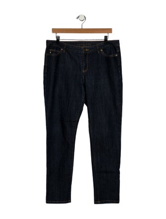 Michael Kors Mid-Rise Straight Leg Jeans