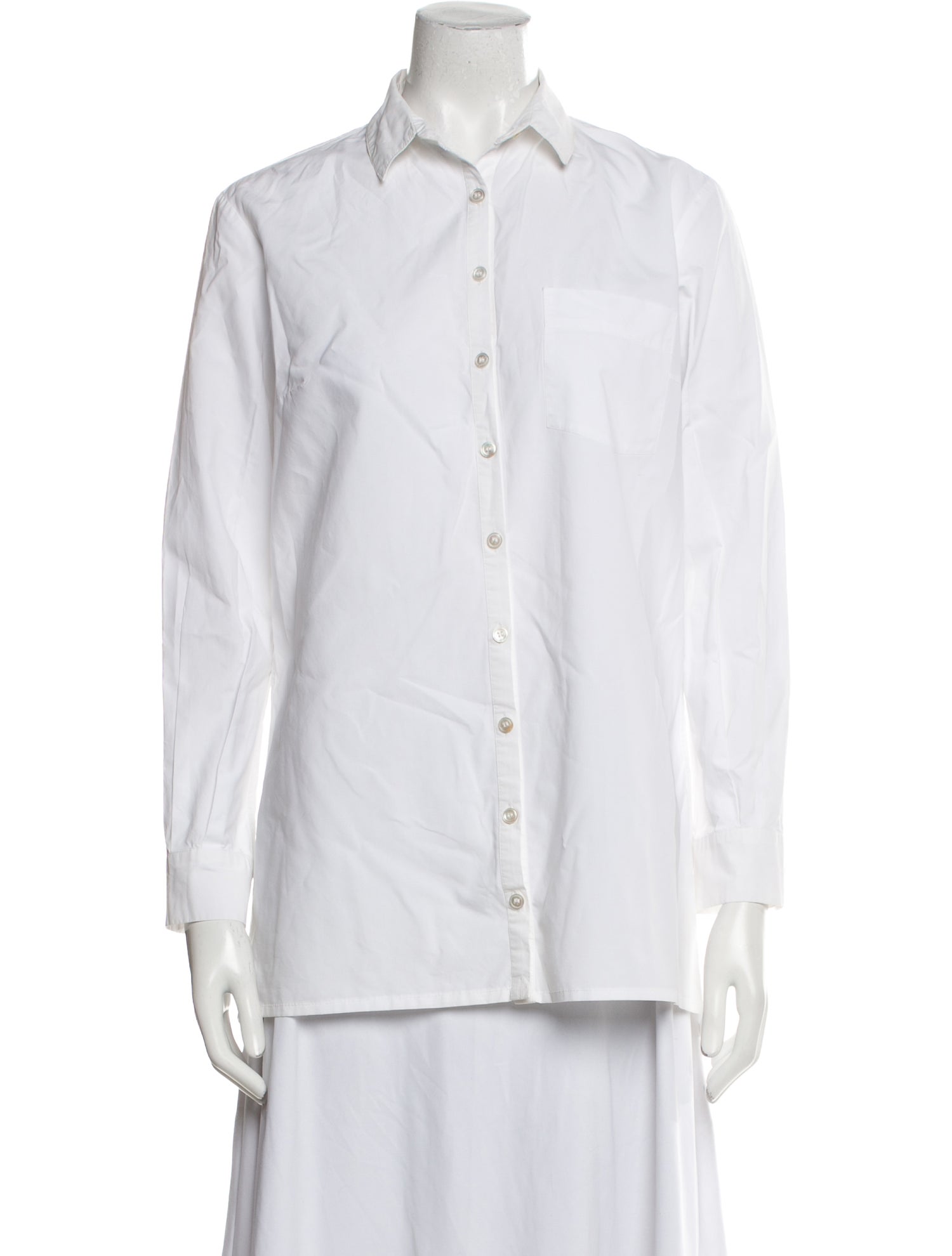 Michael Kors Long Sleeve Button-Up Top