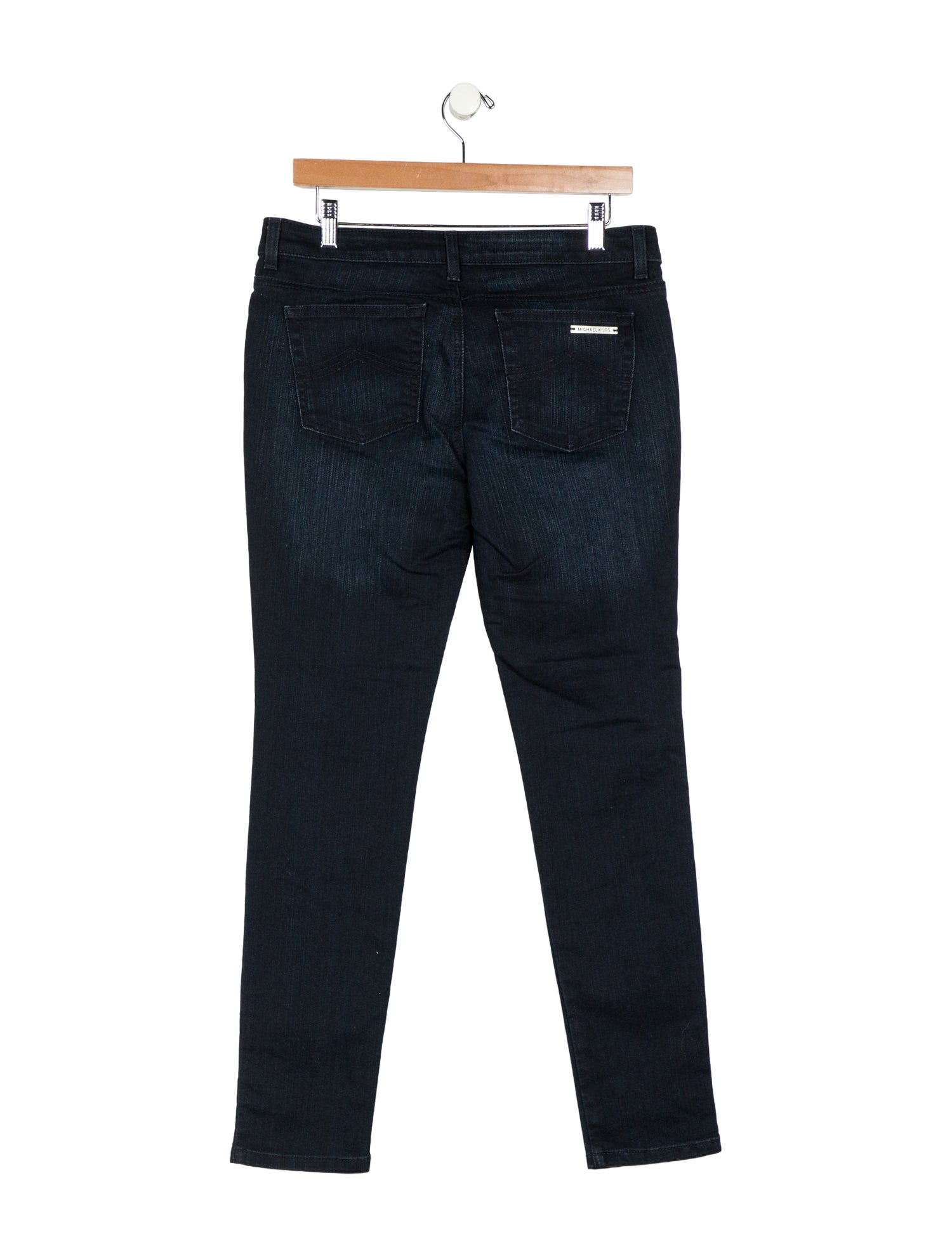 Michael Kors Mid-Rise Straight Leg Jeans