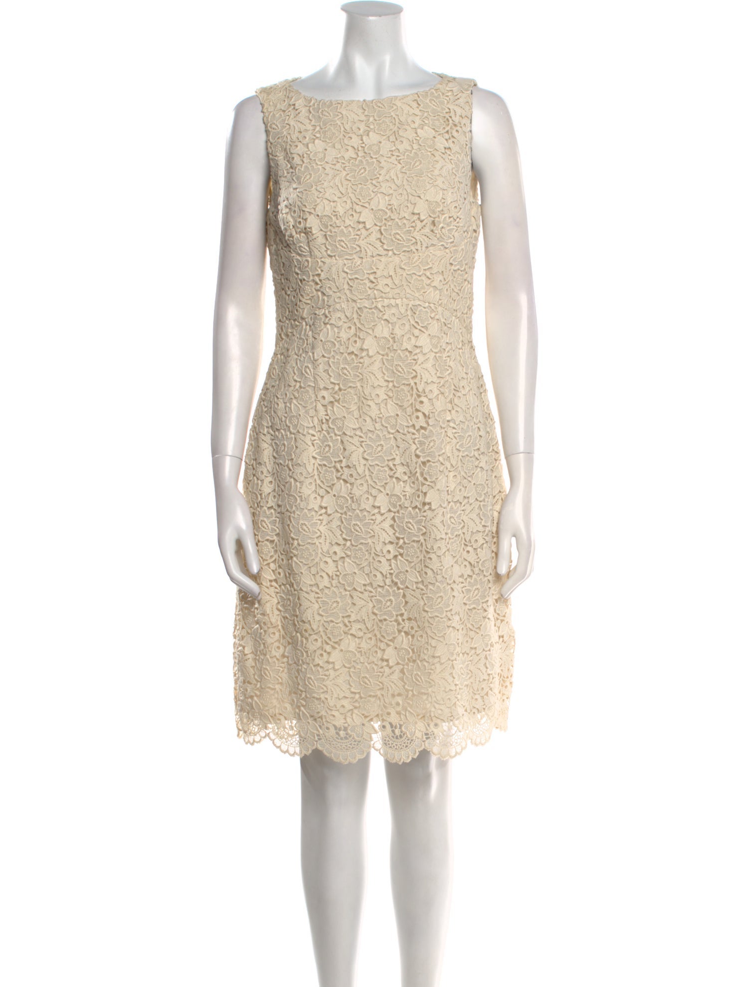 Michael Kors Bateau Neckline Knee-Length Dress