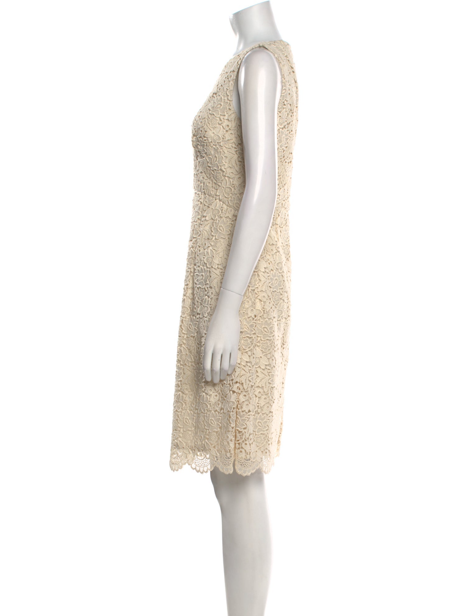 Michael Kors Bateau Neckline Knee-Length Dress