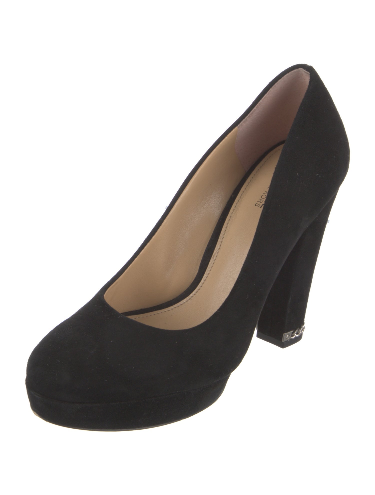 Michael Kors Suede Chain-Link Accents Pumps
