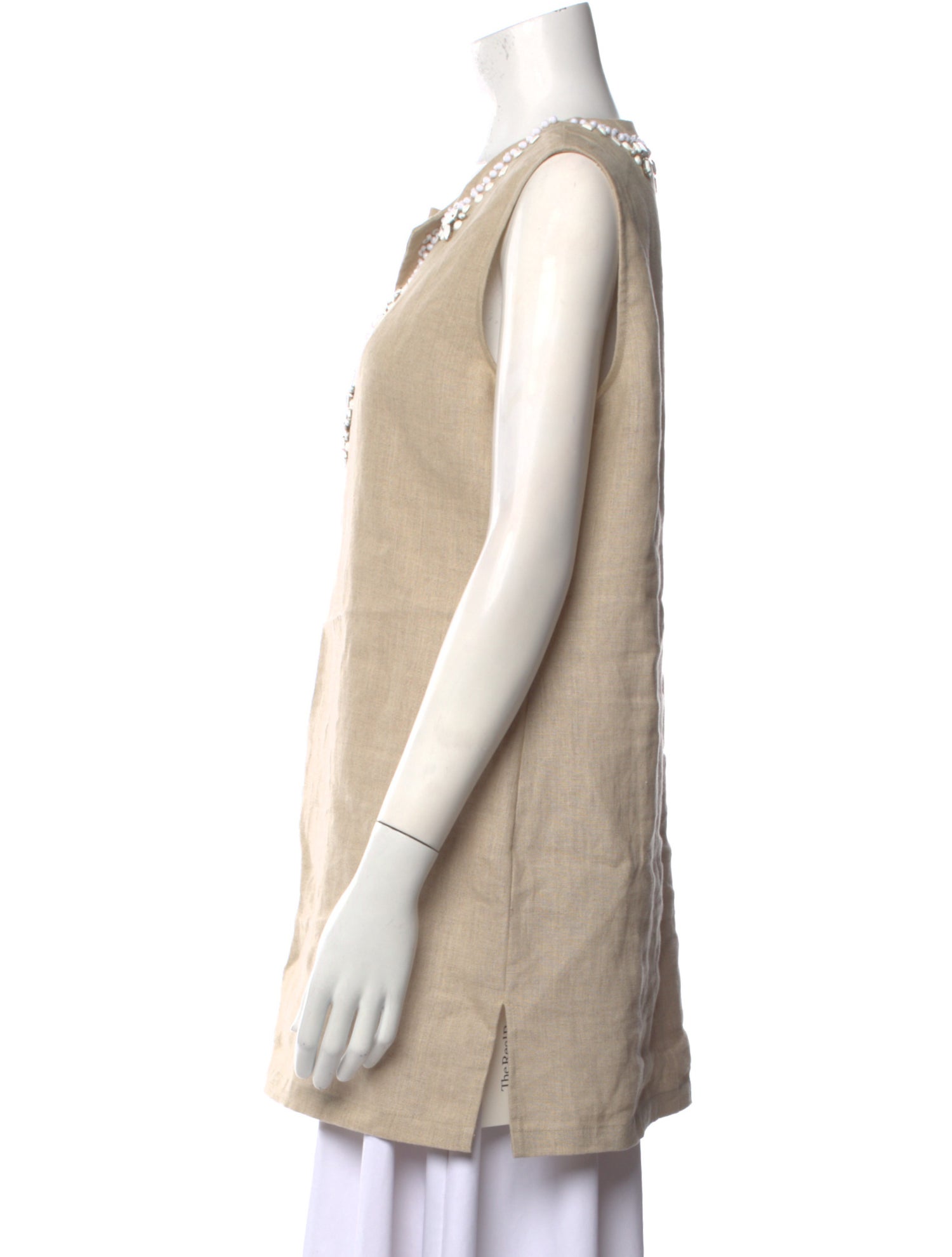 Michael Michael Kors Linen V-Neck Tunic