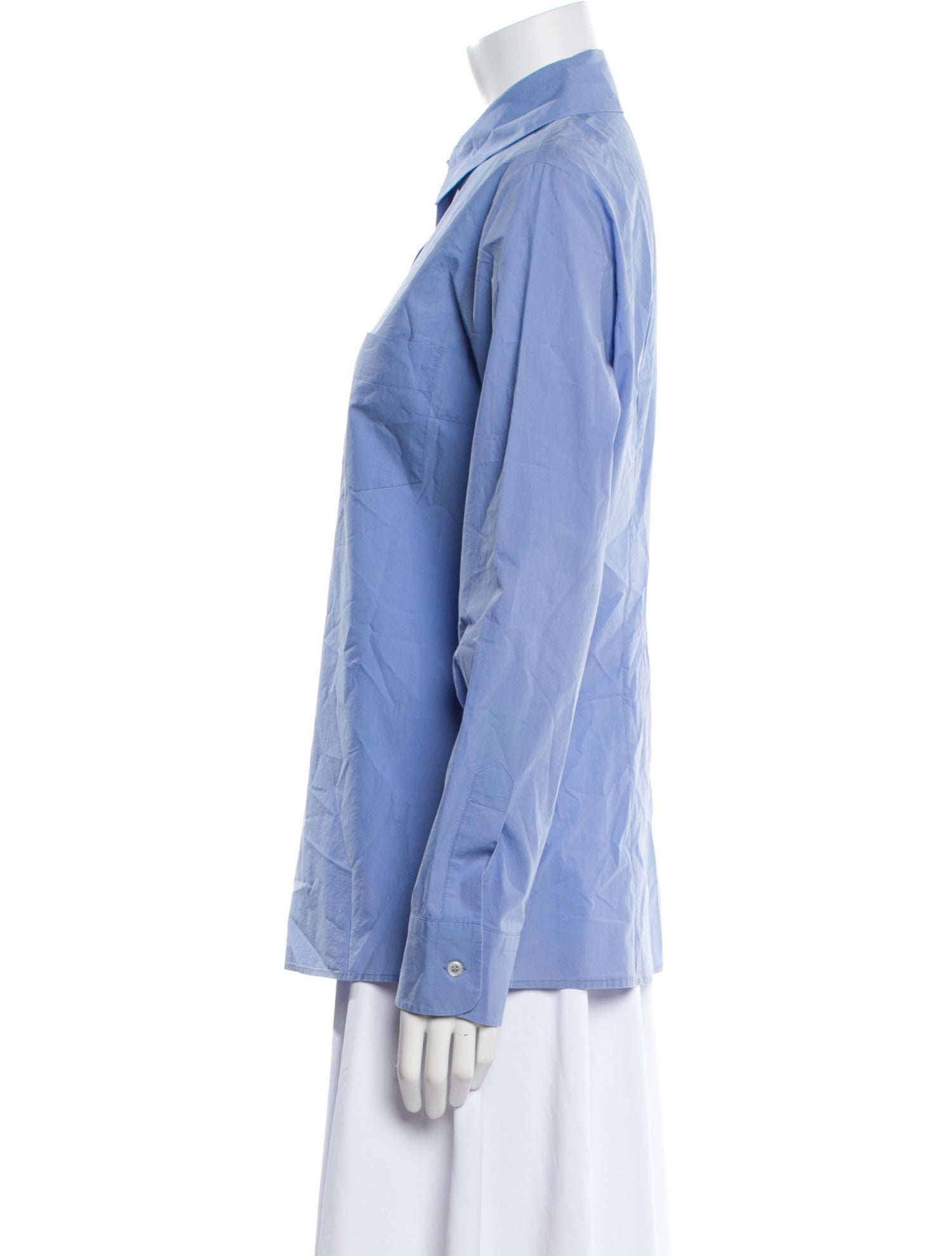 Michael Kors Long Sleeve Button-Up Top