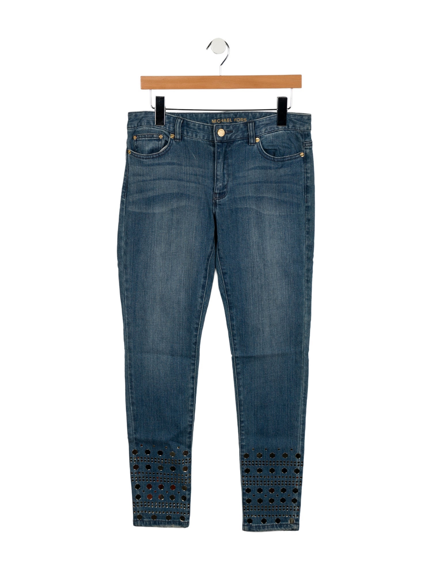 Michael Kors Mid-Rise Skinny Leg Jeans