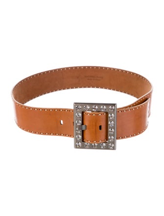 Michael Kors Wide Leather Waist Belt