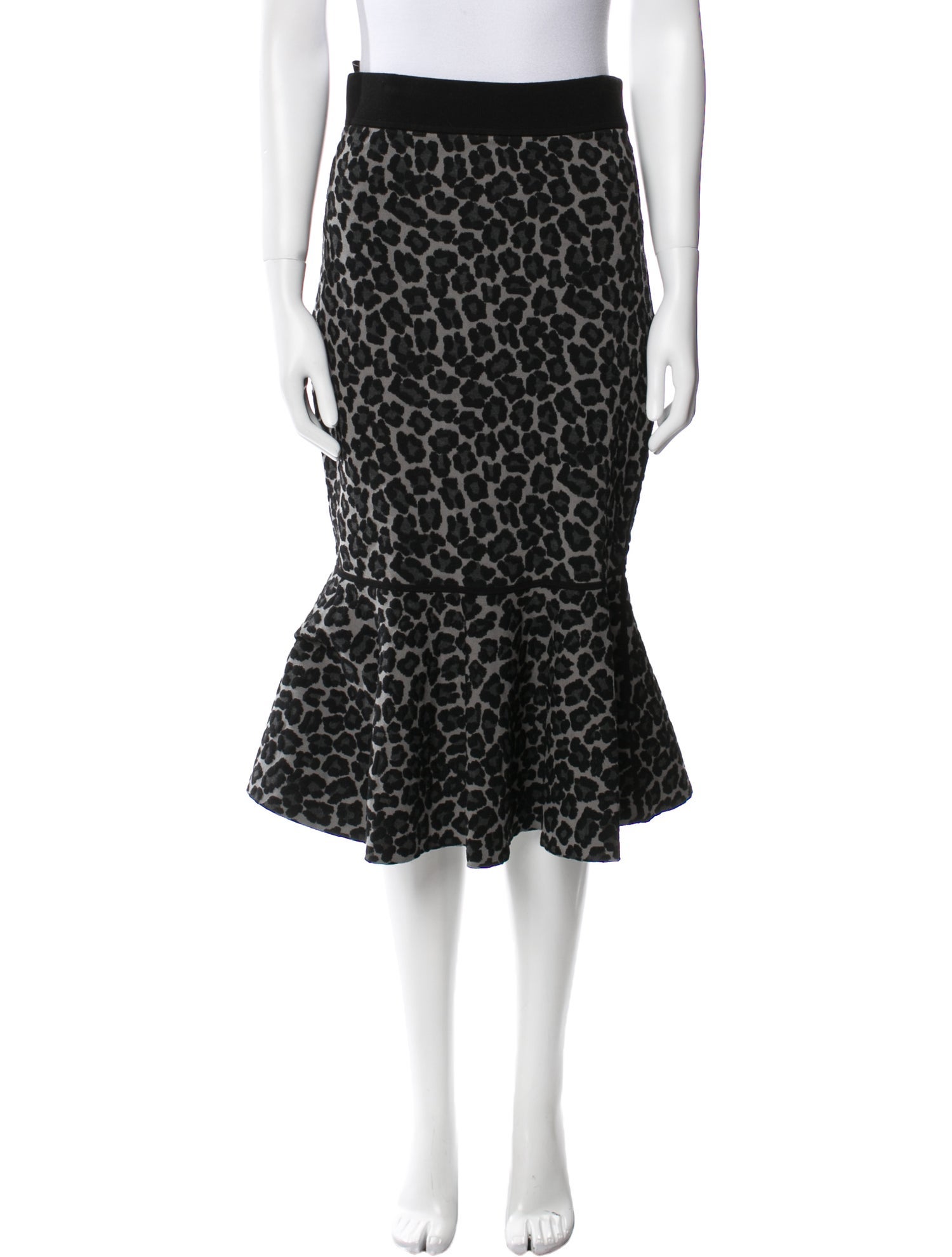 Michael Kors Animal Print Knee-Length Skirt