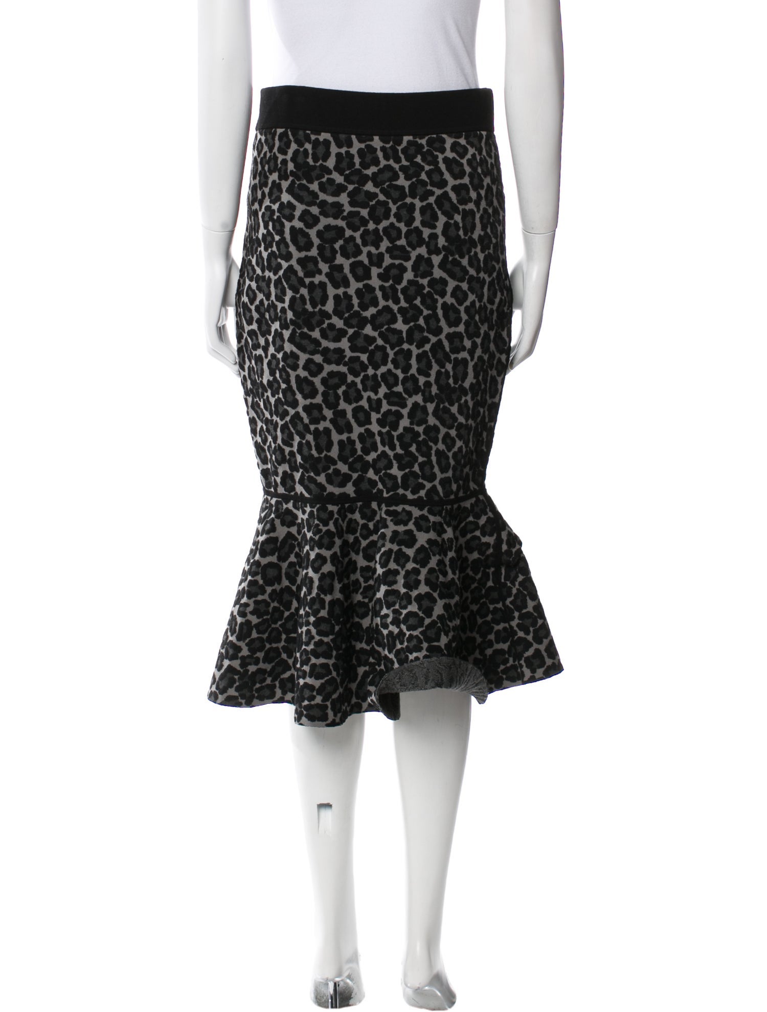 Michael Kors Animal Print Knee-Length Skirt