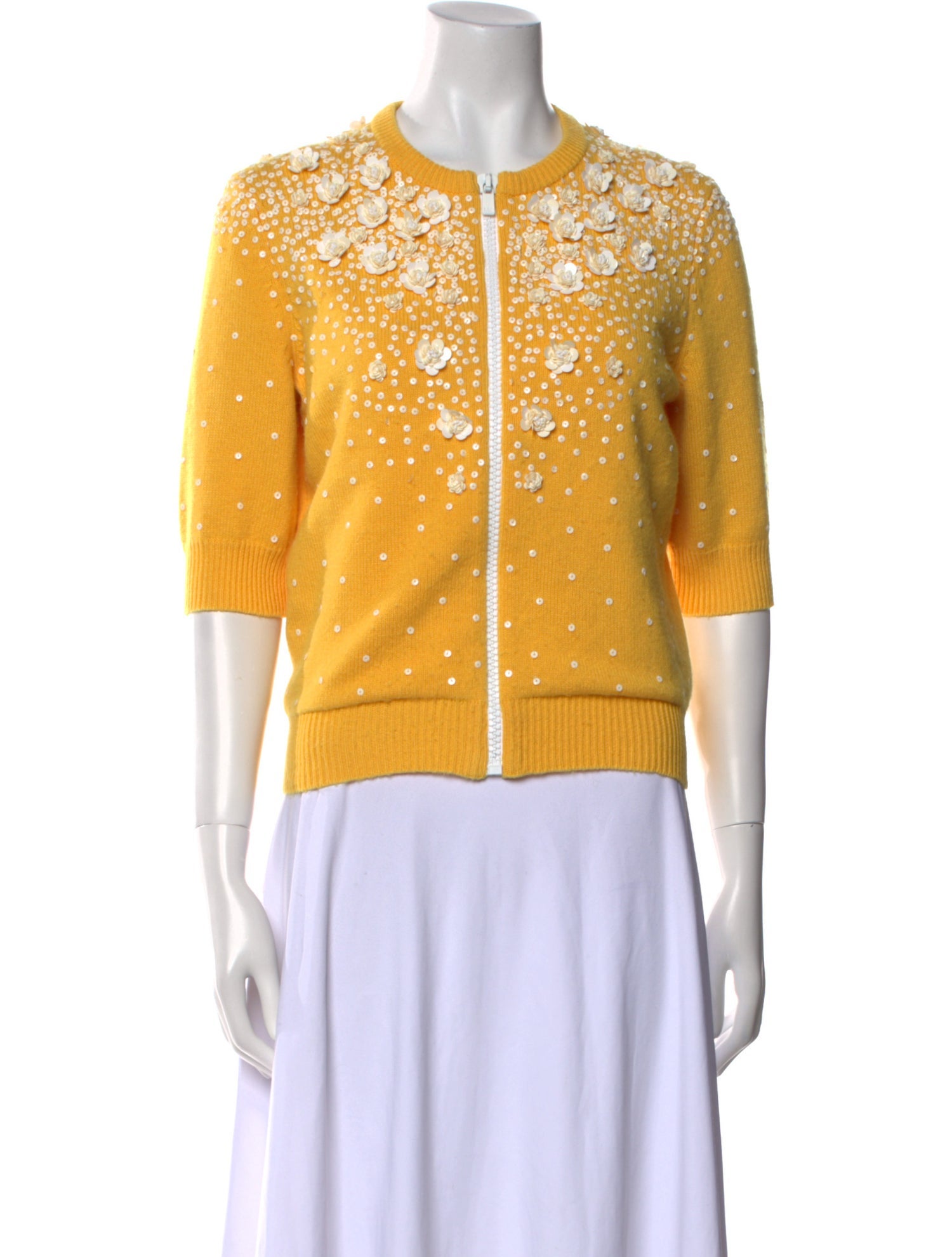 Michael Kors Cashmere Printed Sweater