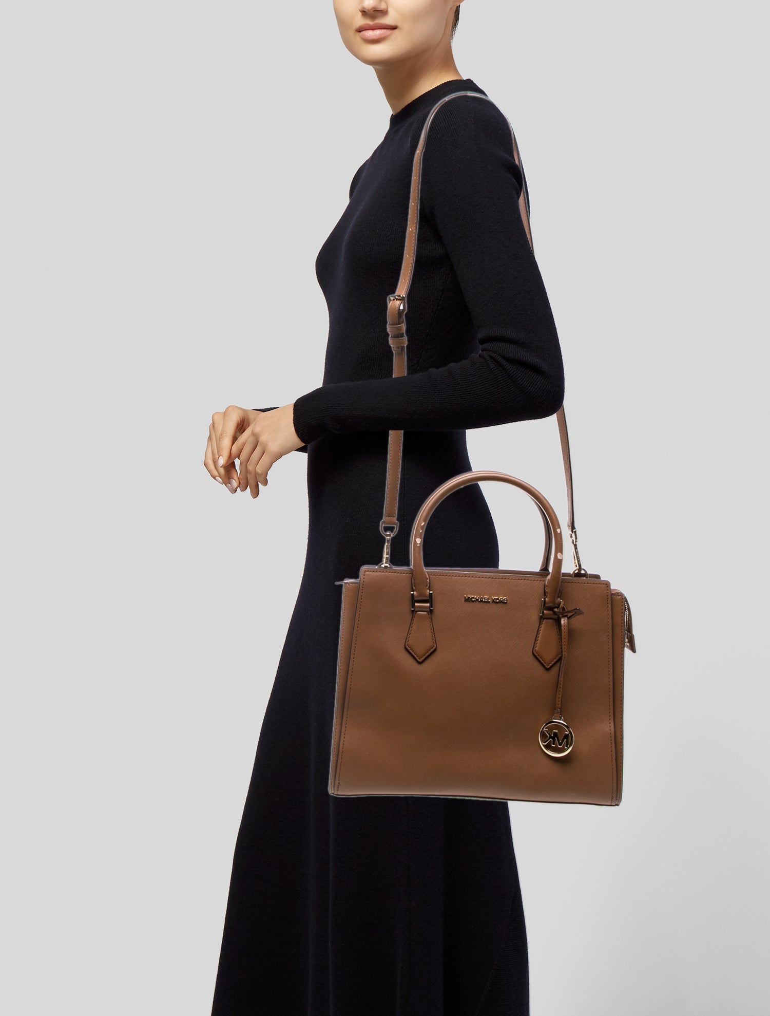 Michael Kors Leather Top Handle Bag