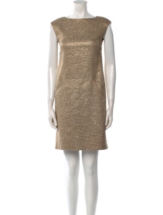 Michael Kors Bateau Neckline Mini Dress