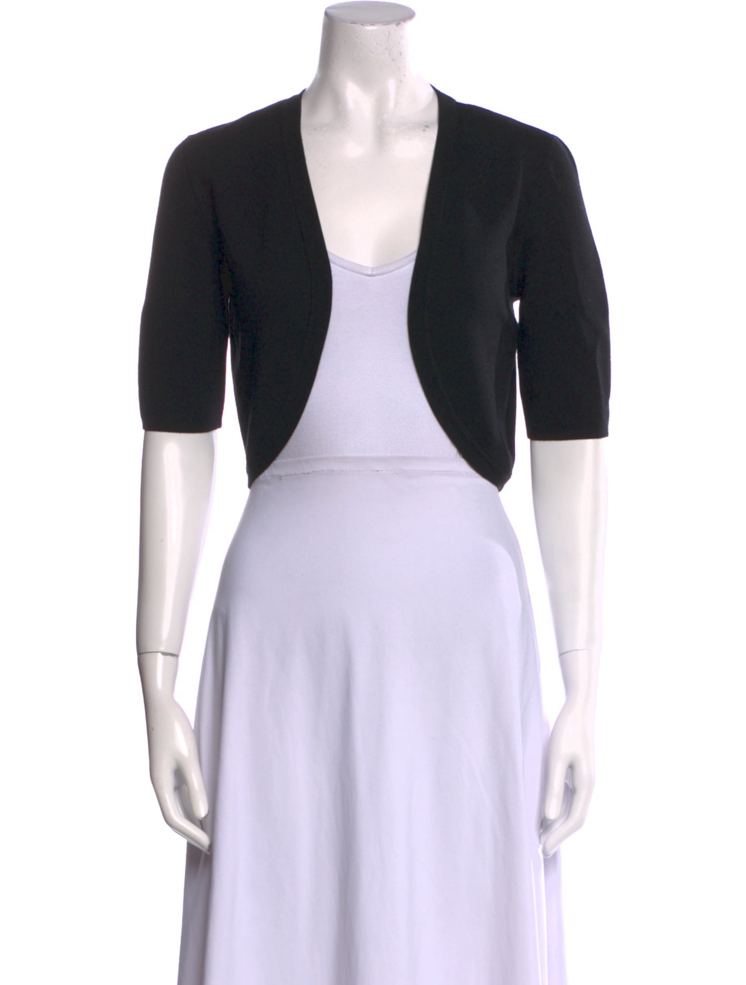 Michael Kors Collection Merino Wool Open Front Sweater