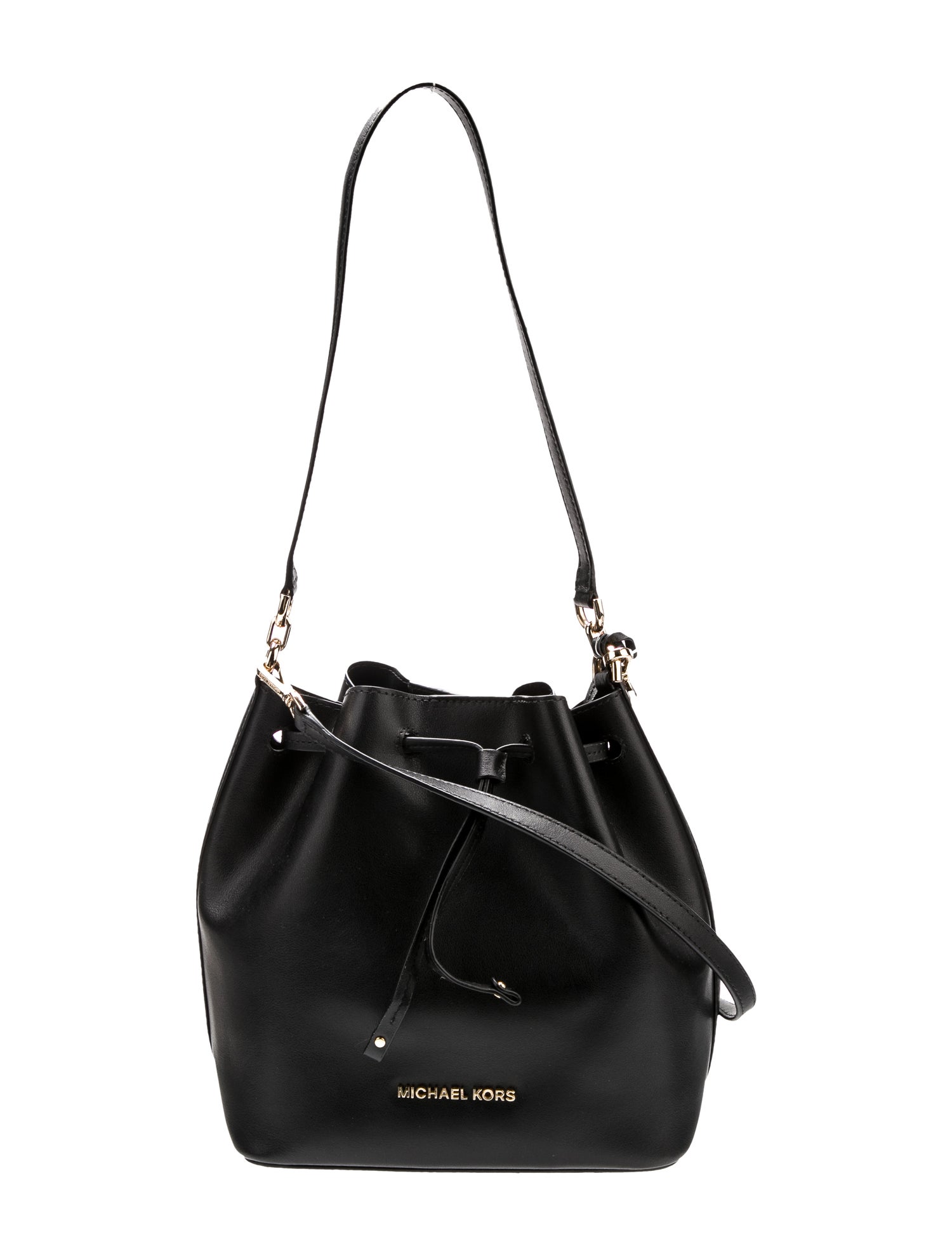 Michael Kors Leather Bucket Bag