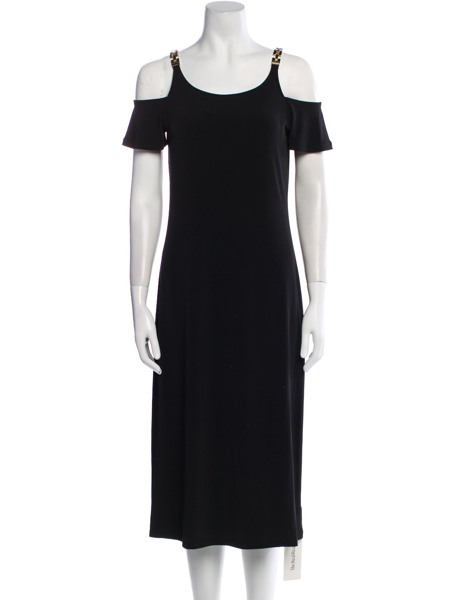 Michael Kors Scoop Neck Midi Length Dress