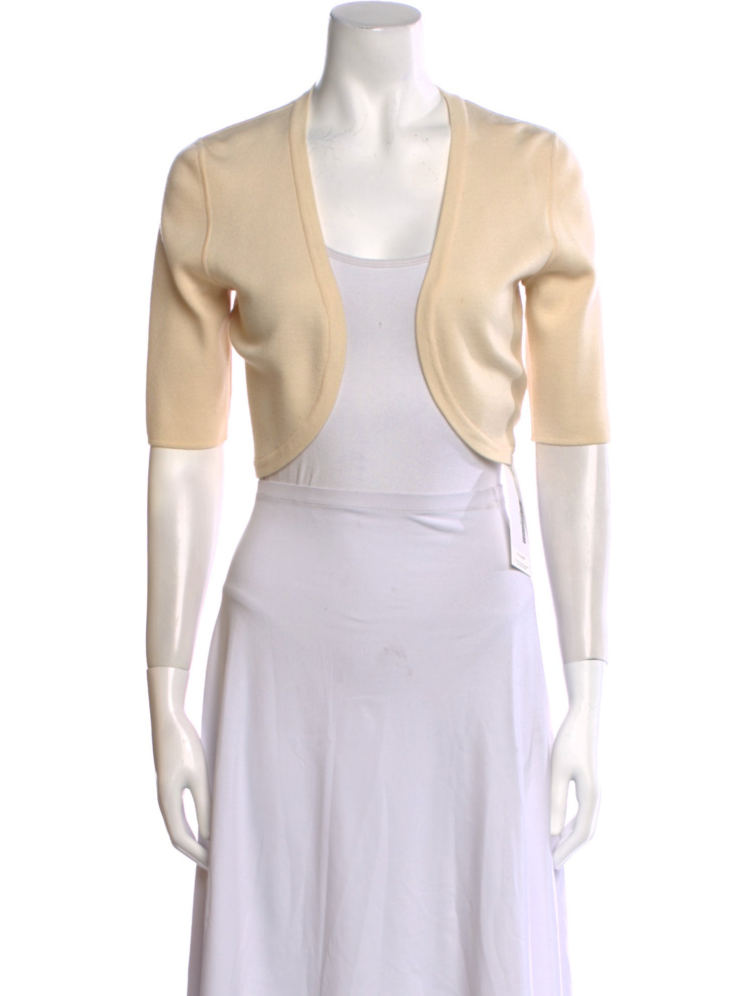 Michael Kors Merino Wool V-Neck Crop Top