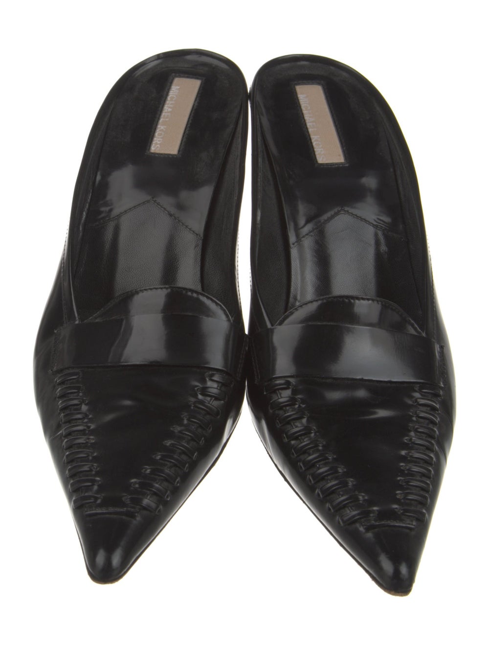 Michael Kors Leather Mules Black Pointed-Toes wit… - image 3