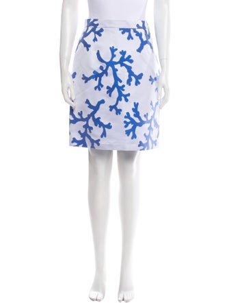 Michael Kors Floral Print Knee-Length Skirt