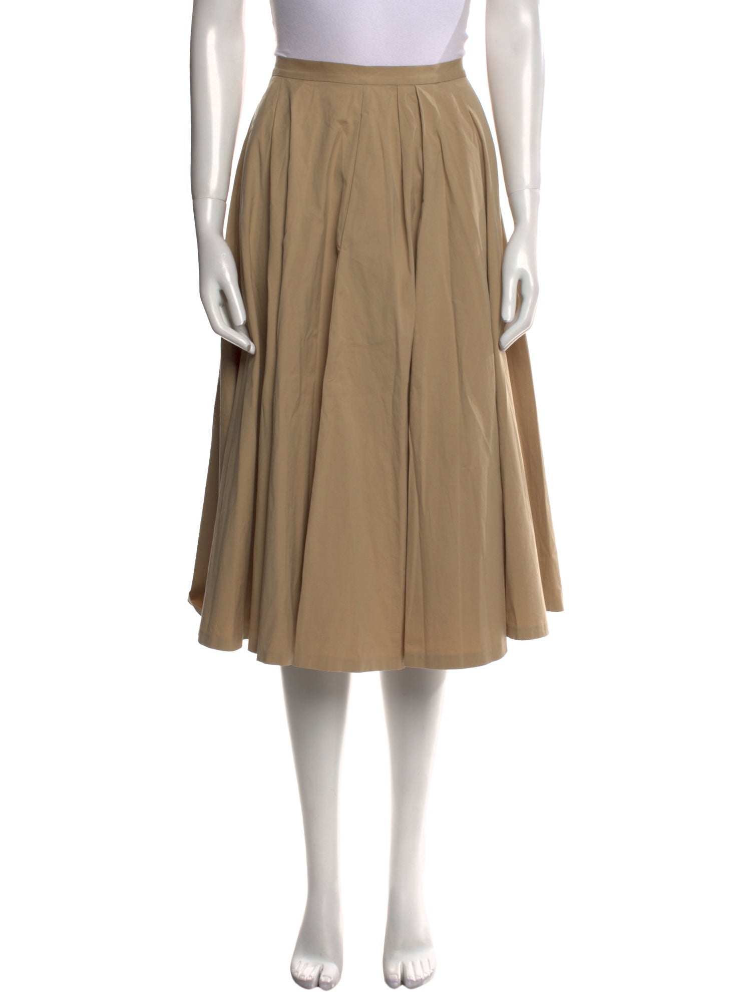 Michael Kors Pleated Accents Knee-Length Skirt