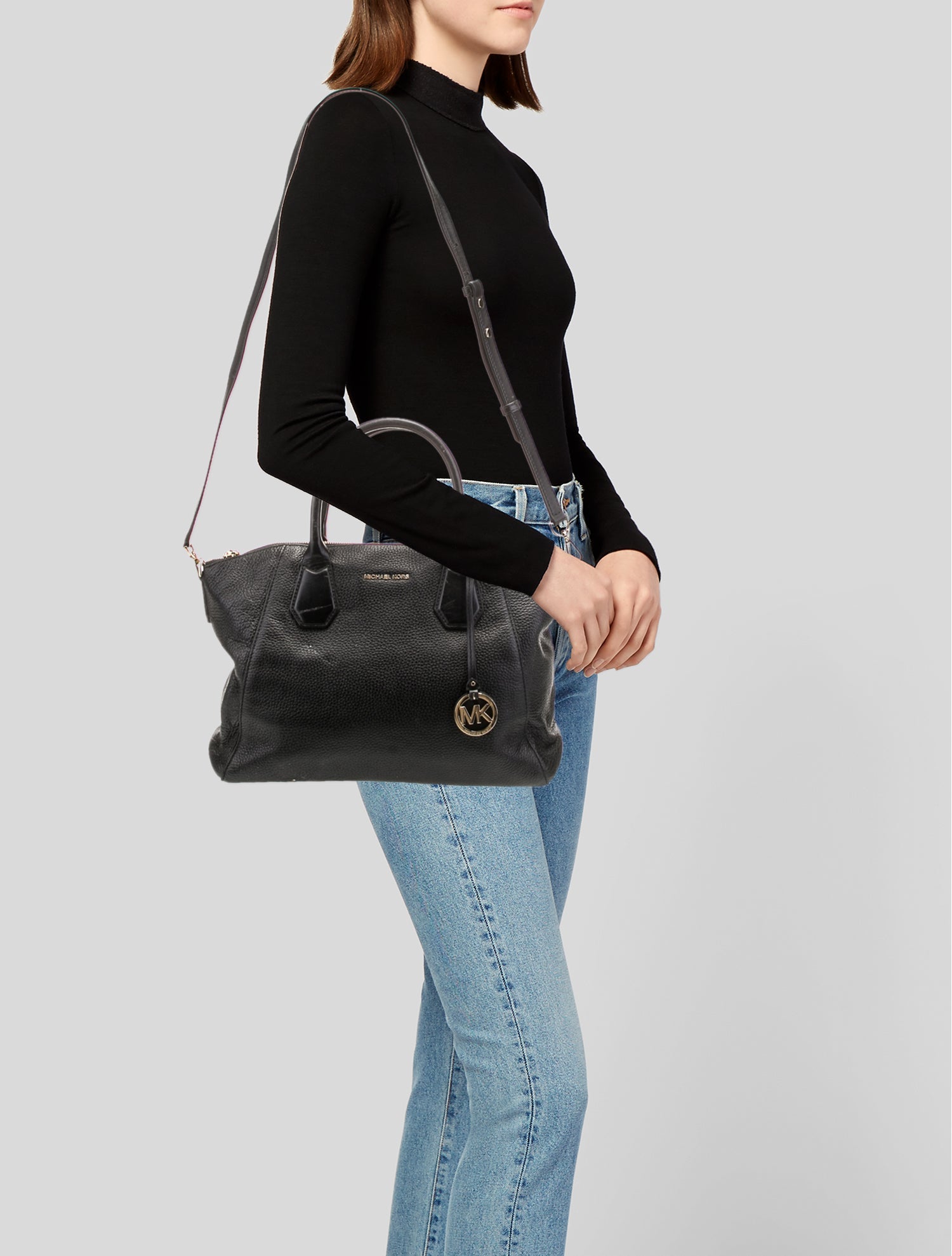 Michael Kors Leather Top Handle Bag