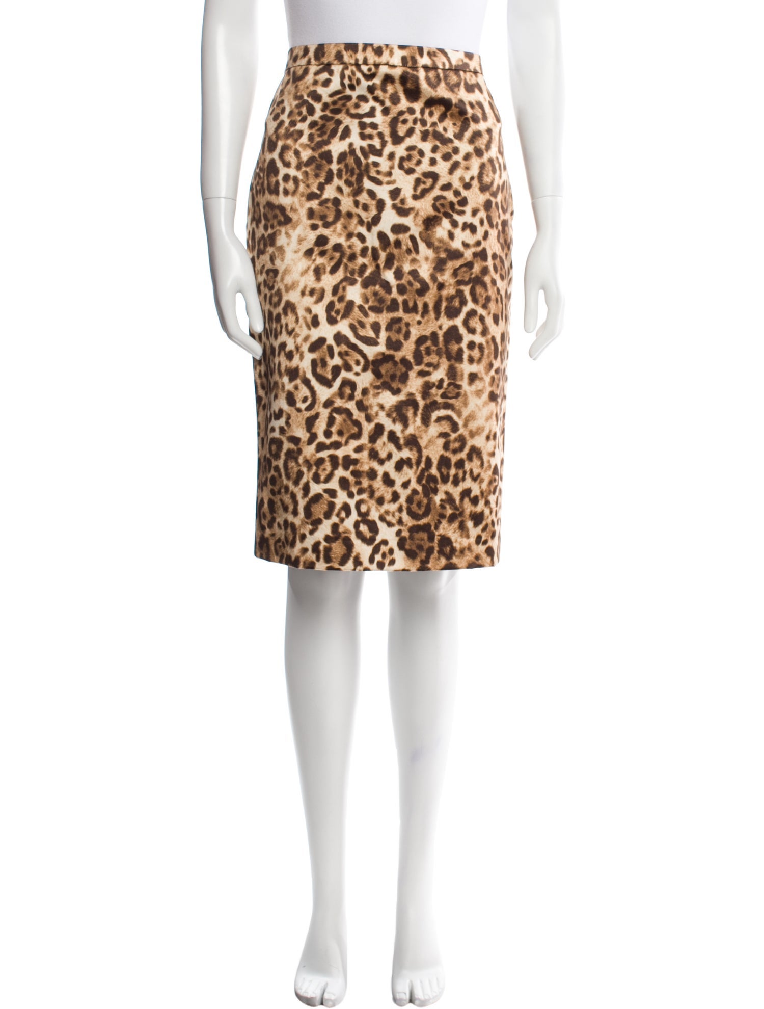 Michael Kors Animal Print Knee-Length Skirt