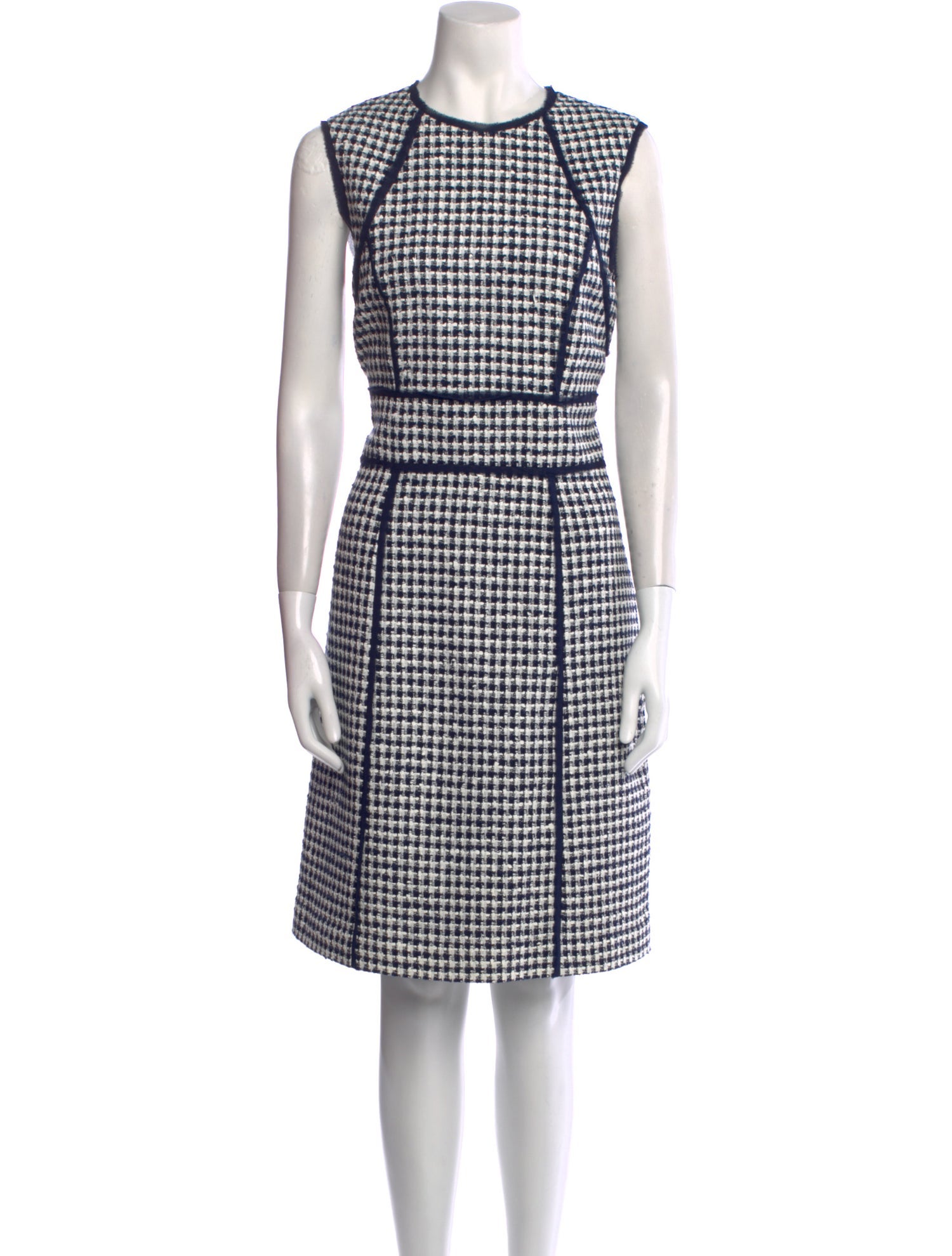 Michael Kors Tweed Pattern Knee-Length Dress