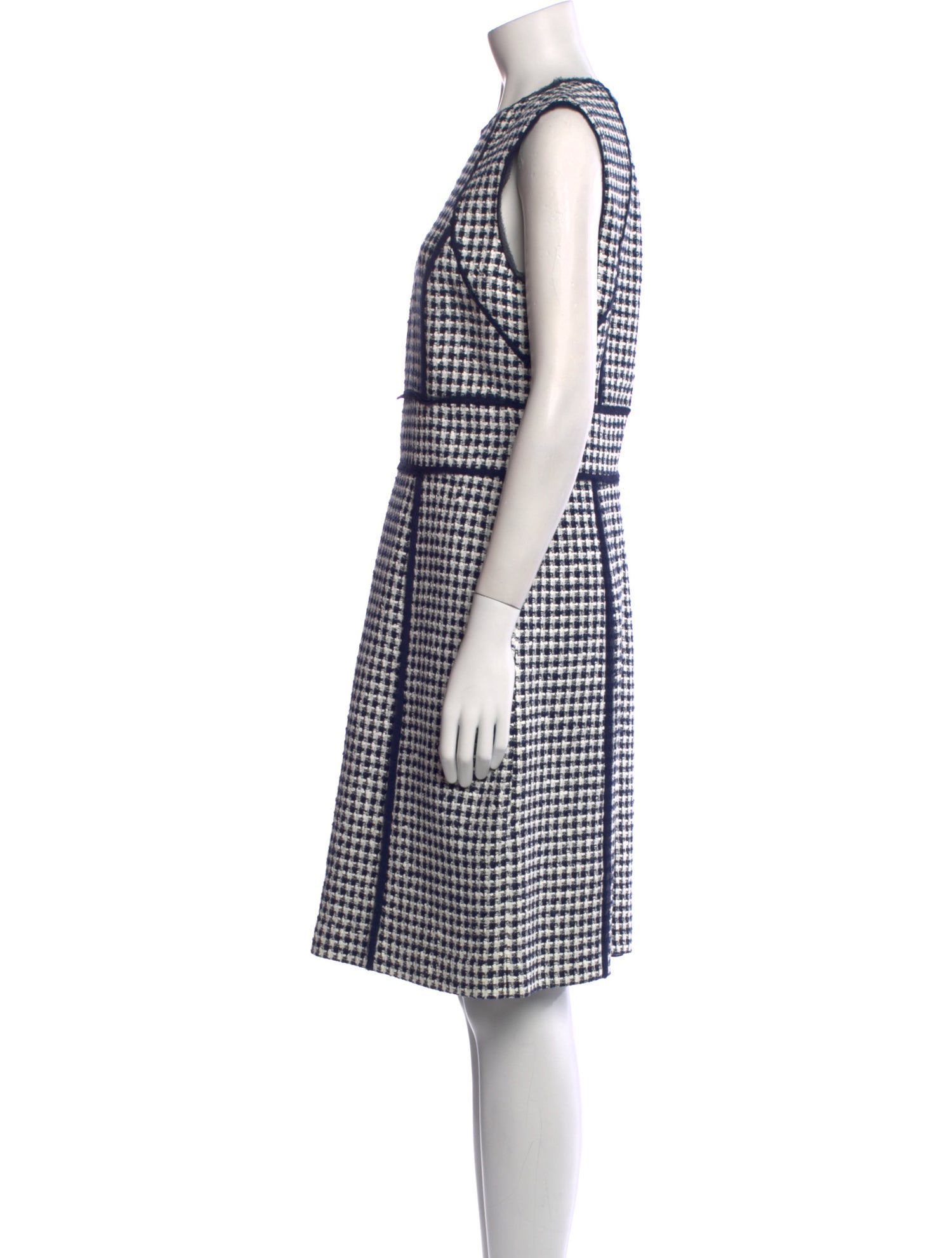Michael Kors Tweed Pattern Knee-Length Dress