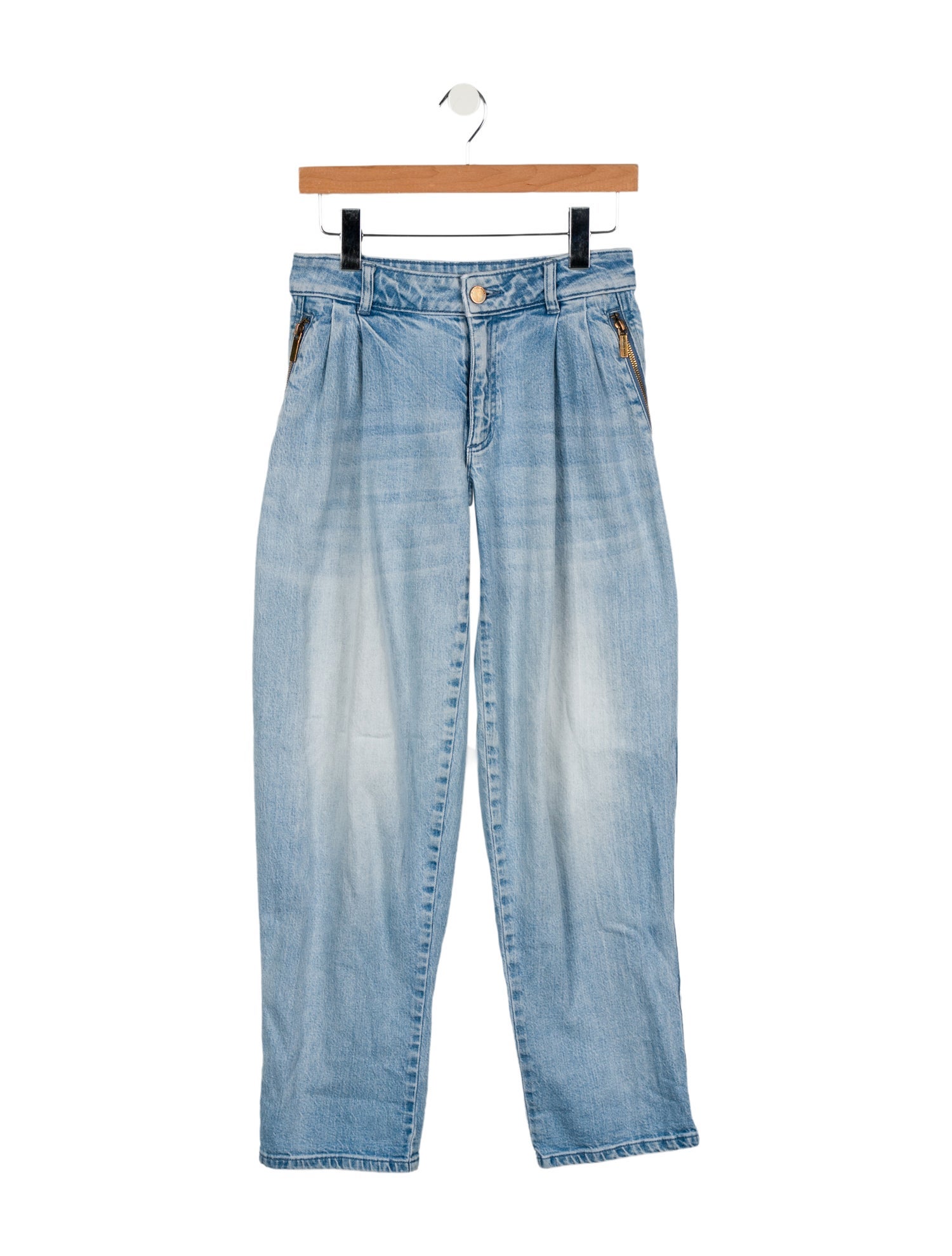 Michael Kors Mid-Rise Straight Leg Jeans