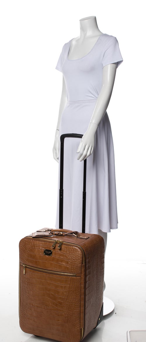 Michael Kors Embossed Leather Backpack