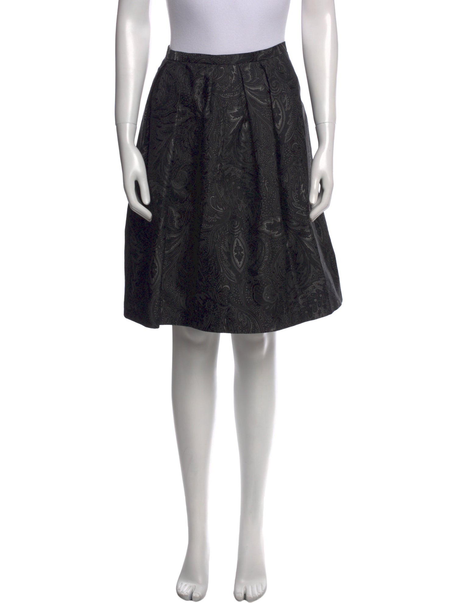 Michael Kors Pleated Accents Knee-Length Skirt