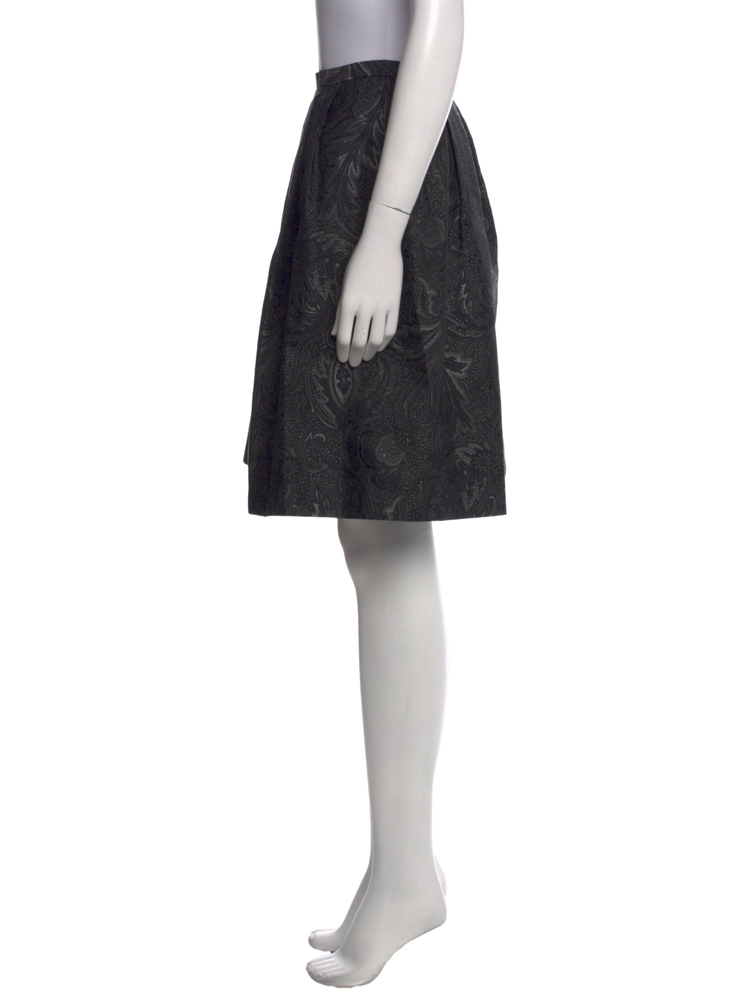 Michael Kors Pleated Accents Knee-Length Skirt