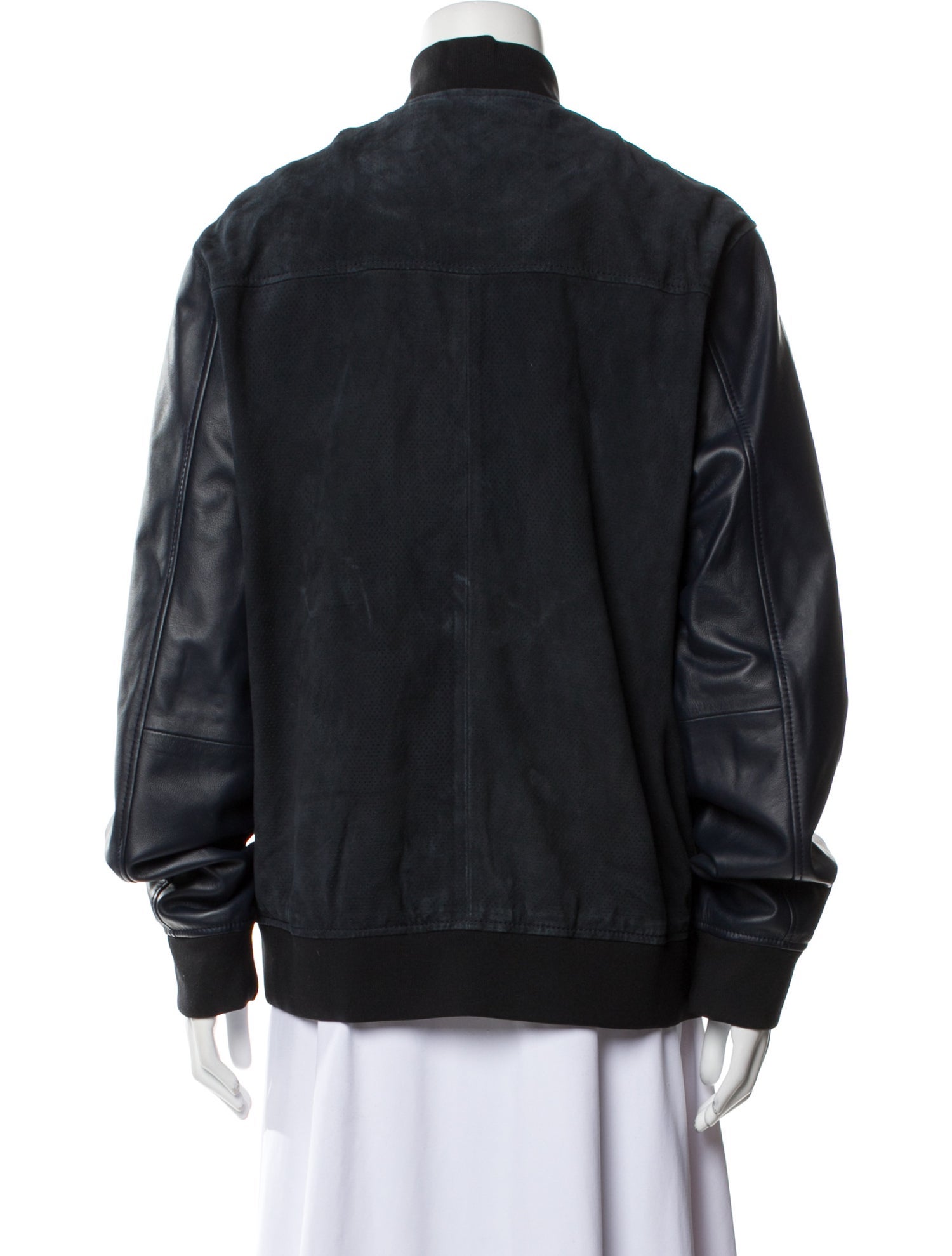 Michael Kors Lamb Leather Bomber Jacket