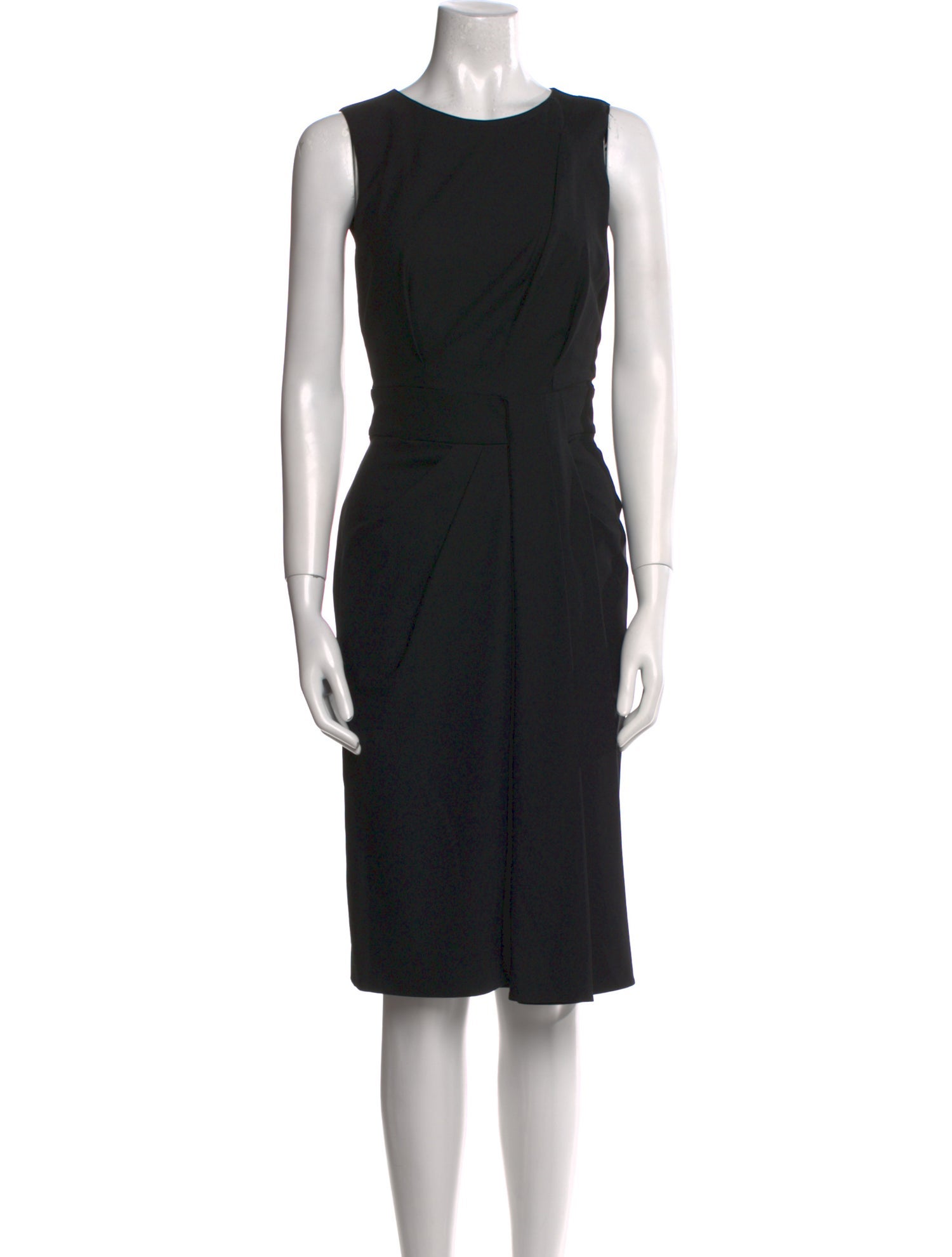 Michael Kors Virgin Wool Midi Length Dress