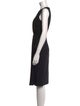 Michael Kors Virgin Wool Midi Length Dress