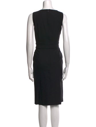 Michael Kors Virgin Wool Midi Length Dress