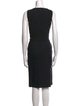 Michael Kors Virgin Wool Midi Length Dress