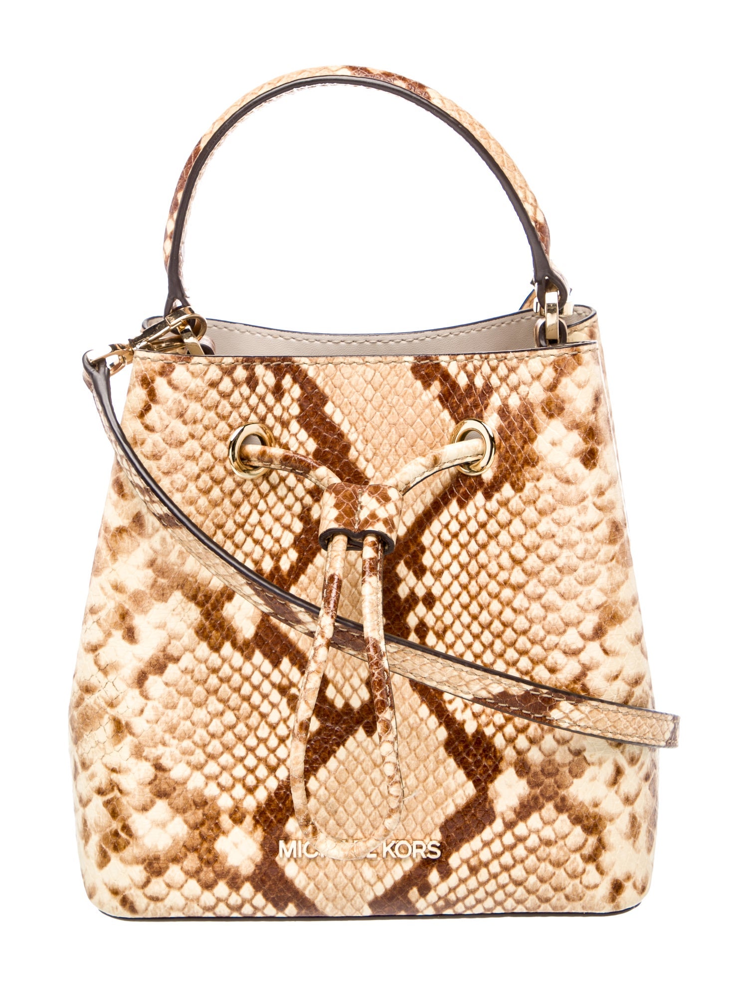 Michael Kors Leather Bucket Bag