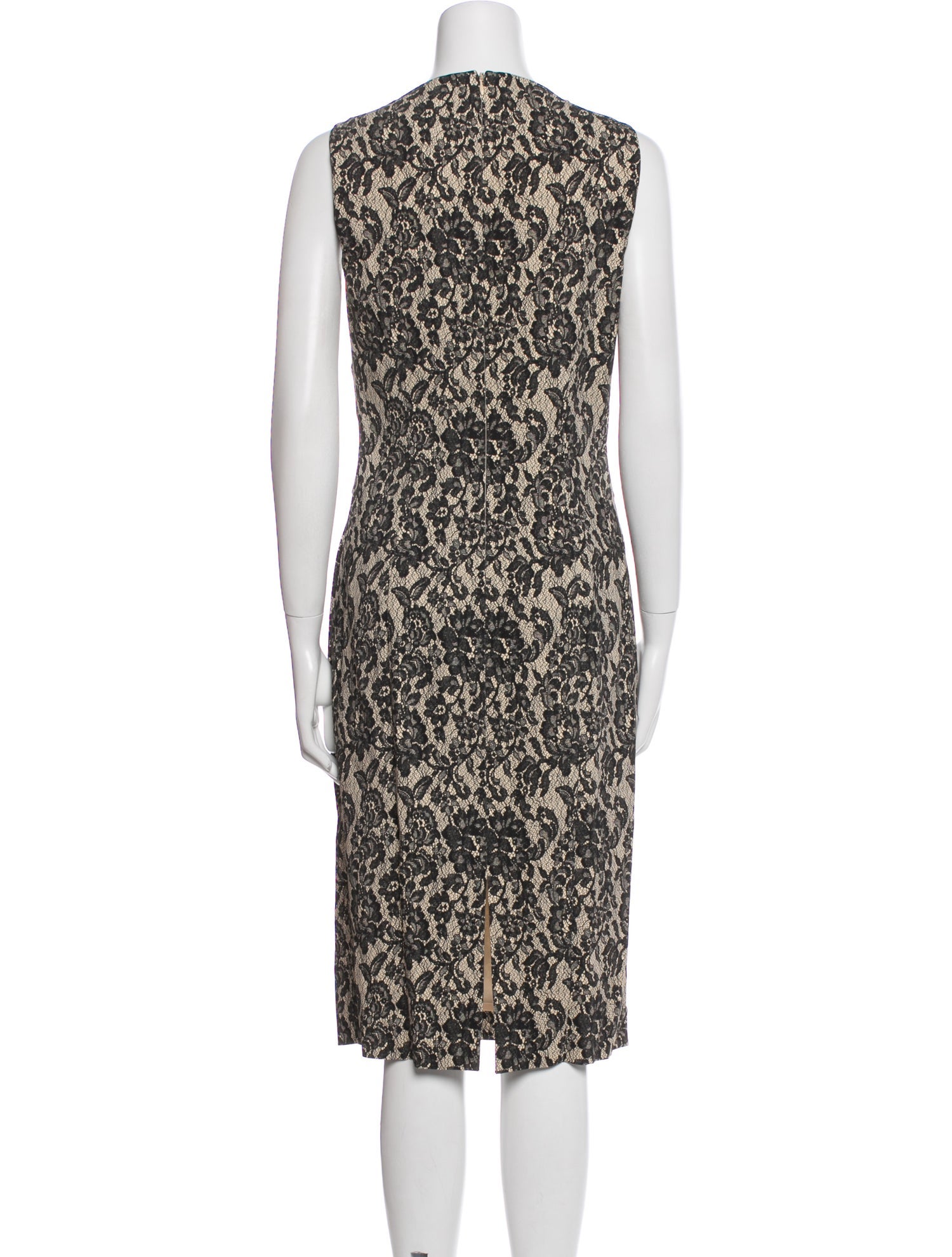 Michael Kors Lace Pattern Midi Length Dress